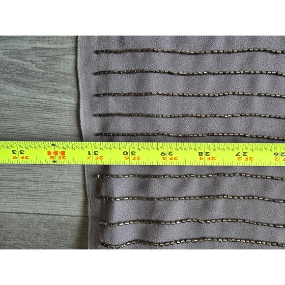 Forever 21 Grey/Silver Beaded Short Sleeveless Dress S NWT - Picture 9 of 10